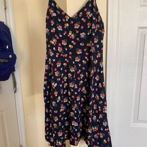 GAP Navy and Floral Printed Dress